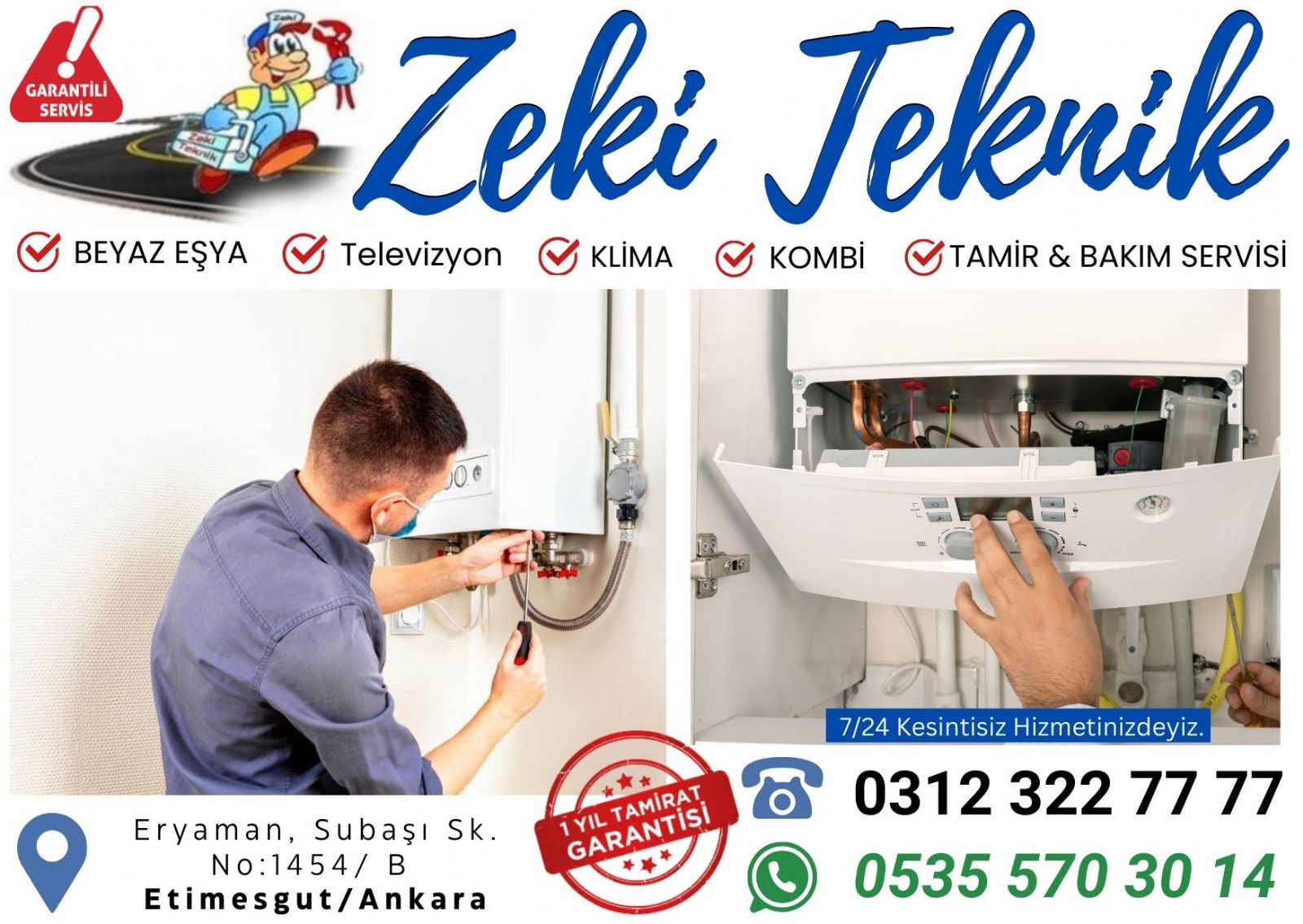 Eryaman Kombi Tamircisi